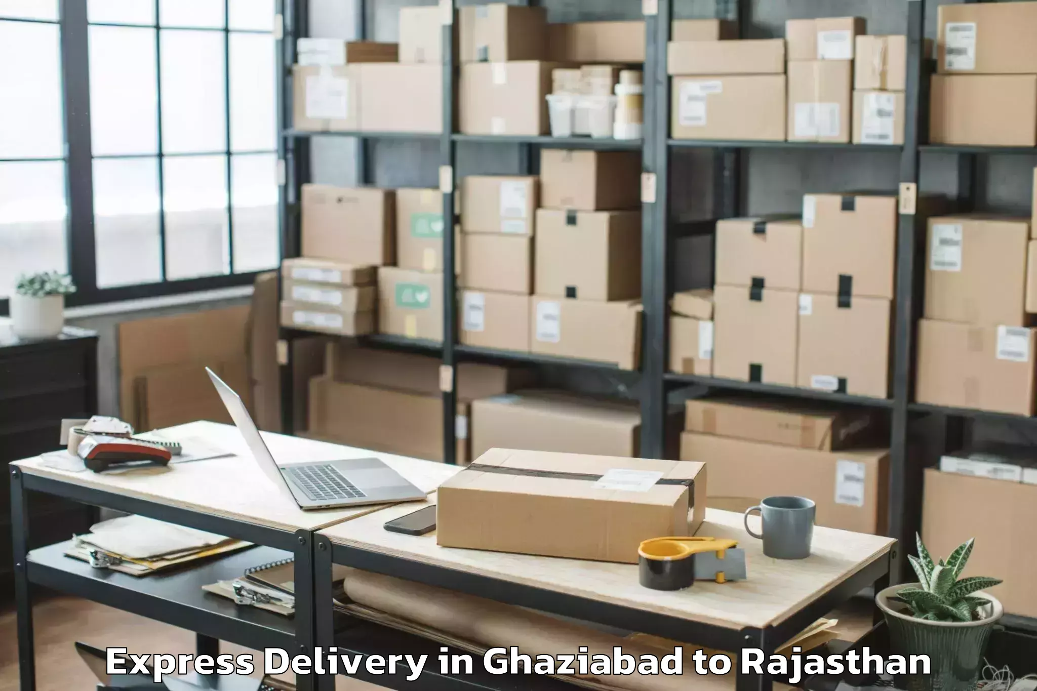 Professional Ghaziabad to Ladnun Express Delivery